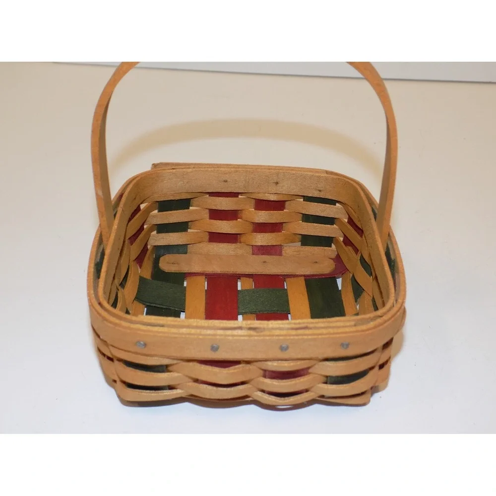 Small Holiday Helper Basket w/ Paprika Liner & Protector 2003 Longaberger
